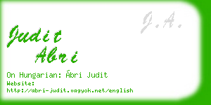 judit abri business card